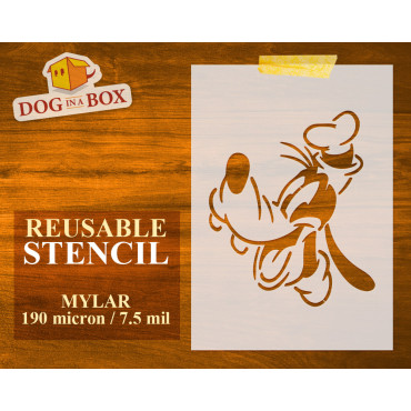 Goofy stencil n.3 - Disney Cartoon stencil for nursery decoration