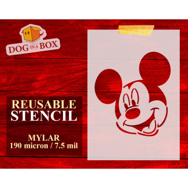 Mickey Mouse stencil n.9 - Disney Cartoon stencil for nursery decoration