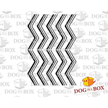 Pattern stencil n.6 - Reusable zigzag stencil, seamless geometric pattern for walls and fabrics