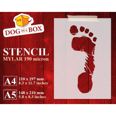 Footprint stencil (right...