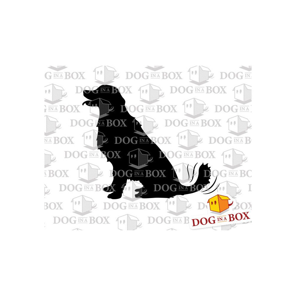 Dog stencil n.13 - Reusable wagging dog stencil for wood signs, wall