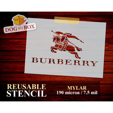 Pochoir logo Burberry n.1 -...