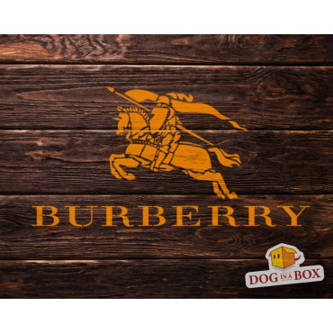 Burberry logo stencil n.1 - Fashion brand logo stencil for painting on walls, fabrics, plastic