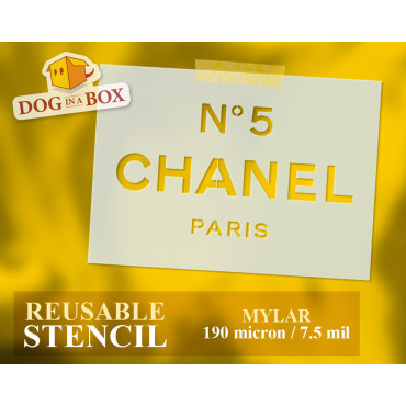 Pochoir logo Chanel n.5  -...