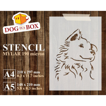 Chien pochoir n.9 - Pochoir...