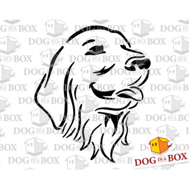 Dog stencil n.6 - Reusable labrador stencil for wood signs, wall decor, fabric and for veterinary shop
