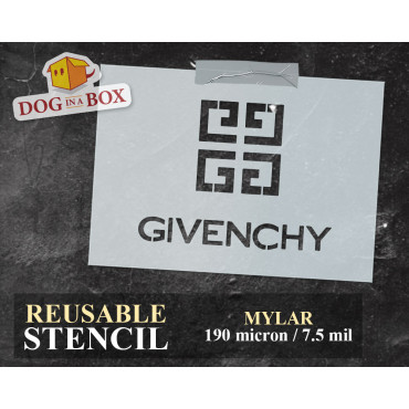 Givenchy logo stencil n.1 -...