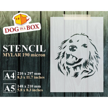 Dog stencil n.4 - Reusable labrador stencil for wood signs, wall decor and fabric