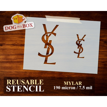 Stencil logo Yves Saint...