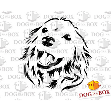 Dog stencil n.4 - Reusable labrador stencil for wood signs, wall decor and fabric