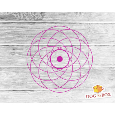 Sacred geometry stencil n.3 - Geometric reusable stencil for wood signs. Yoga and meditation stencil for walls.