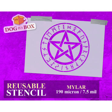 Pentacle mit Runen...