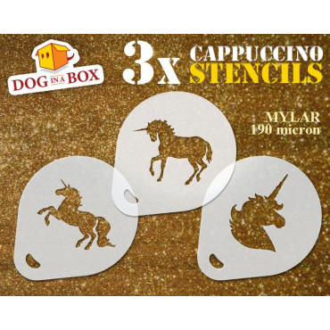 Unicorns stencils n.3 (set...