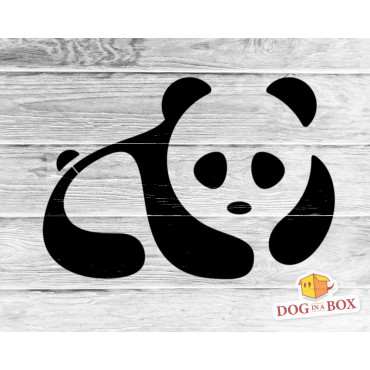 Panda stencil stencil n.1 - Reusable stencil for wall painting, wood and fabrics