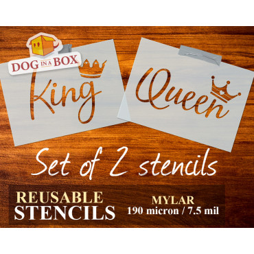 King and Queen stencils -...
