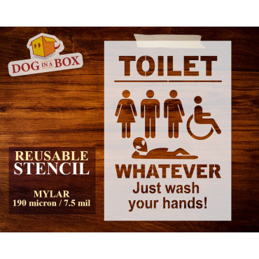 Stencil toilette n.2 -...