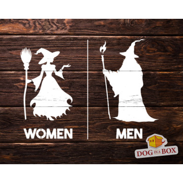 Toilet stencil n.5 - Funny toilet sign stencil. Reusable funny loo stencil for doors and walls