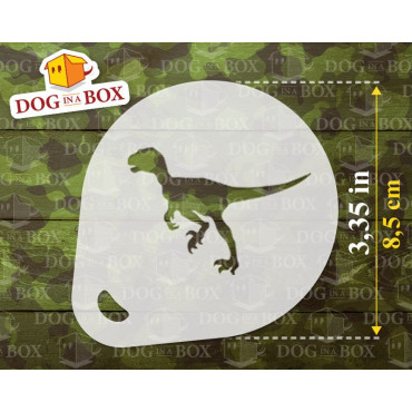 Stencil dinosauri n. 1 (set di 3) - Stencil per decorare cappuccini e caffè in polvere di cacao - Stencil per faceprinting