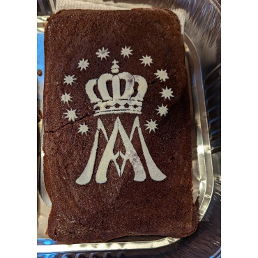 Stencil simbolo della Vergine Maria n.1 - Stencil cristiano e cattolico riutilizzabile della madre di Gesù