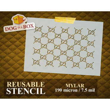 Gucci pattern stencil n.1 -...