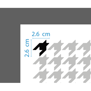 Chanel Houndstooth pattern stencil n.1 - Fashion brand logo stencil for painting on walls, fabrics, plastic