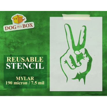 Stencil simbolo di pace n.1...