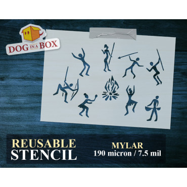 Pochoir d'art rupestre n.6...