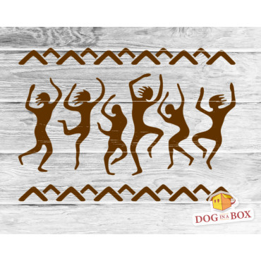 Ancient Cave Art stencil n.7 - Reusable prehistoric graffiti stencil