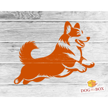 Corgi stencil n.1 - Reusable dog stencil for painting of fabrics, wood, cakes