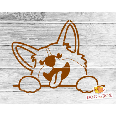 Golden Retriever stencil n.1 - Reusable dog stencil for painting of fabrics, wood, cakes