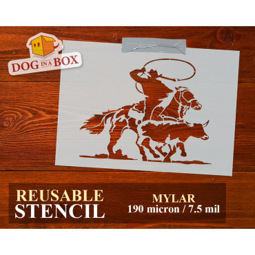 Pochoir de Cow Boy n.4 -...